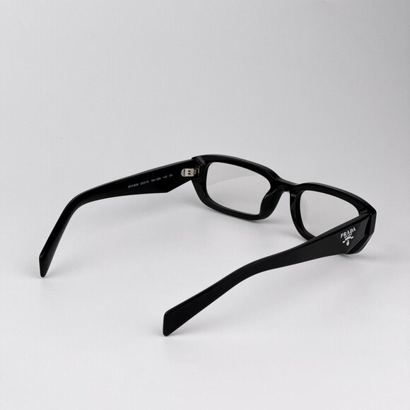 Prada PRB06S Eyeglasses – Black Rectangle Frame | Model 16K08N - Picture 4 of 9